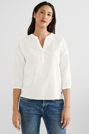 Dames - STREET ONE - Blouse - wit - STREET ONE - wit