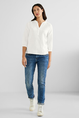 Dames - STREET ONE - Blouse - wit - STREET ONE - wit