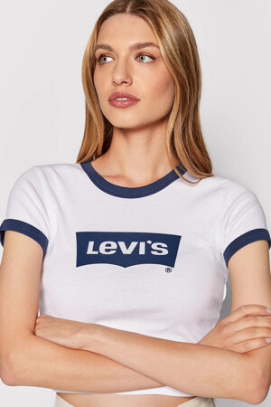 Dames - Levi's® - T-shirt - blauw - Shop GO indi-go > - BLAUW