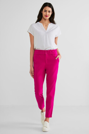 Femmes - STREET ONE - Pantalon color&eacute; - rose - Pantalons - rose
