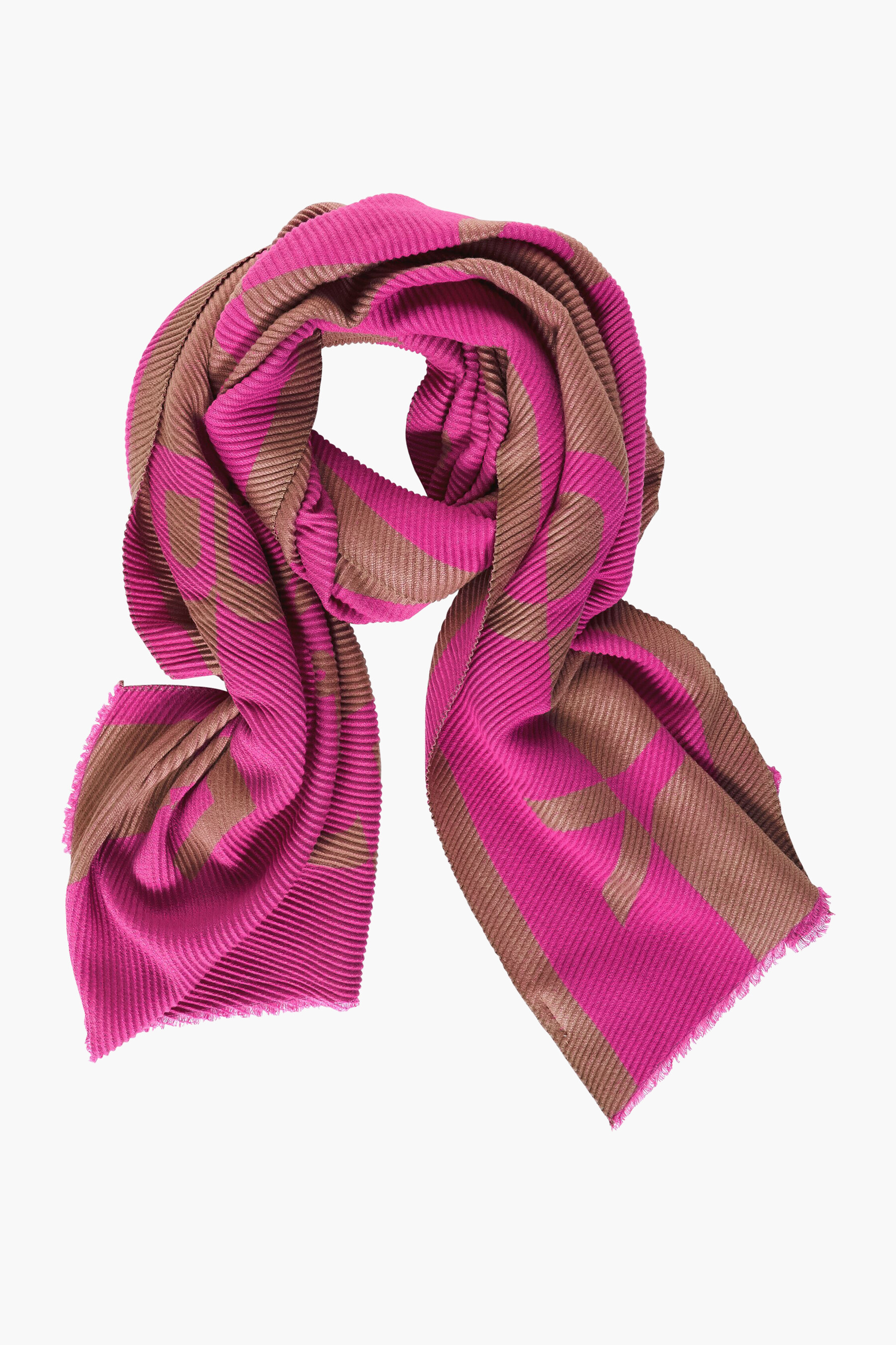 Carolina blauw met roze op zijde Accessoires Sjaals & omslagdoeken Sjaals 