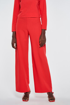 Femmes - ASTRID Black Label - Pantalon color&eacute; - rouge - Pantalons - rouge