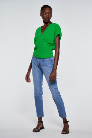 Dames - Astrid Black Label - Blouse - groen - Astrid Black Label - GROEN