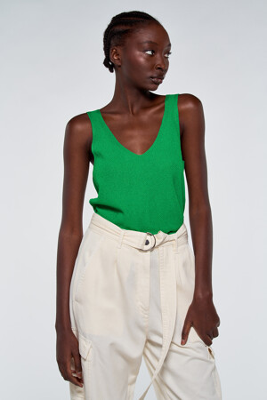 Dames - Astrid Black Label - Tanktop - groen - T-shirts & topjes - GROEN