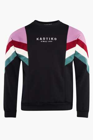 Dames - KAOTIKO - Sweater - zwart - Sweaters - ZWART