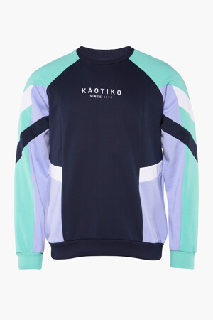 Heren - KAOTIKO - Sweater - blauw - KAOTIKO - BLAUW