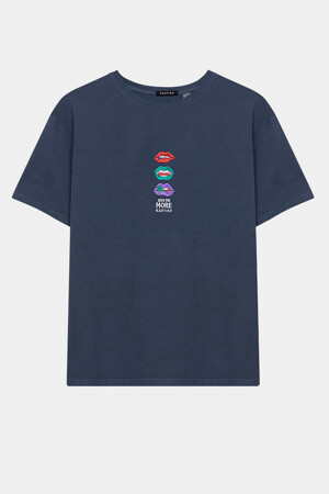 Heren - KAOTIKO - T-shirt - blauw - KAOTIKO - BLAUW