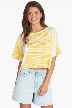 Dames - ROXY - T-shirt - geel -  - GEEL