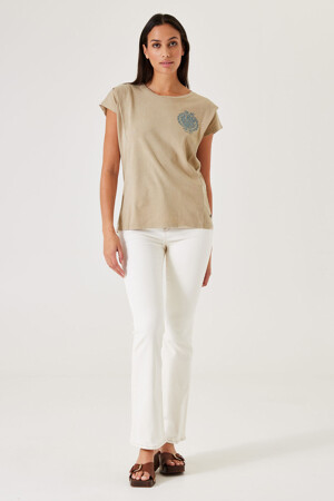 Femmes - GARCIA - T-shirt - brun - T-shirts & Tops - beige
