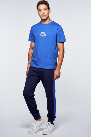 Heren - Cyclo Club Marcel - T-shirt - blauw - Promoties - BLAUW