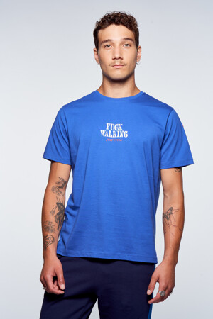 Heren - Cyclo Club Marcel - T-shirt - blauw - Promoties - BLAUW