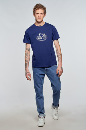 Dames - Cyclo Club Marcel - T-shirt - blauw - Valentijn Heren - BLAUW