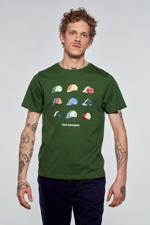 Dames - Cyclo Club Marcel - T-shirt - groen - Valentijn Heren - GROEN