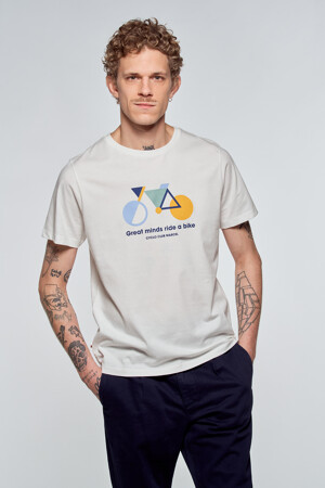 Dames - Cyclo Club Marcel - T-shirt - wit - Cyclo Club Marcel - WIT