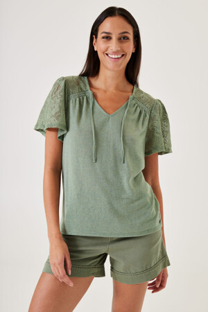 Dames - GARCIA - Top - groen - GARCIA - groen