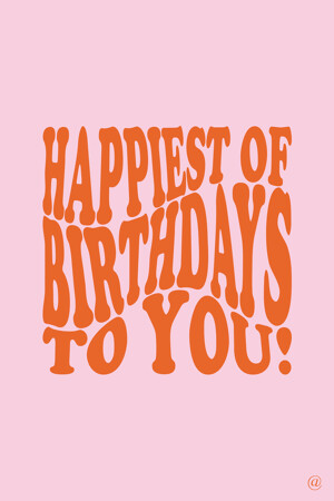 Dames -  - Digitale giftcard HAPPIEST OF BIRTHDAYS TO YOU - 
