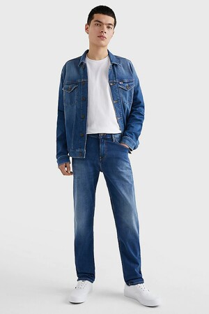 Femmes - Tommy Jeans - RYAN - Zoom sur le jeans - MID BLUE DENIM