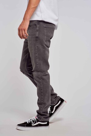 Dames - TOMMY JEANS - Tapered jeans - dark grey denim -  - DARK GREY DENIM