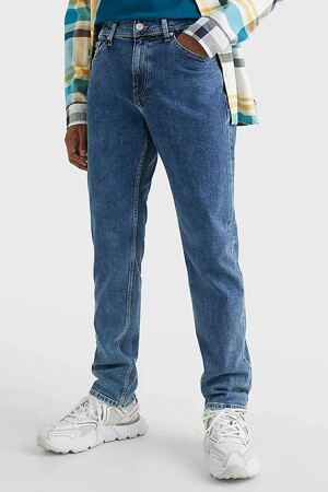 Heren - TOMMY JEANS - Straight jeans - mid blue denim - Jeans - MID BLUE DENIM