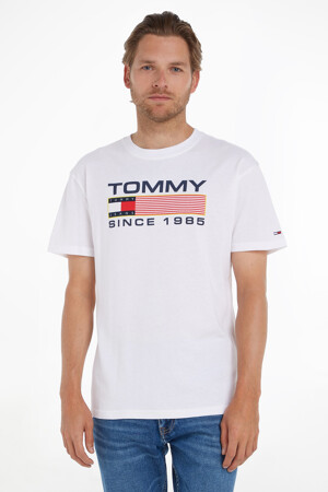 Dames - Tommy Jeans - T-shirt - wit - T-shirts - wit
