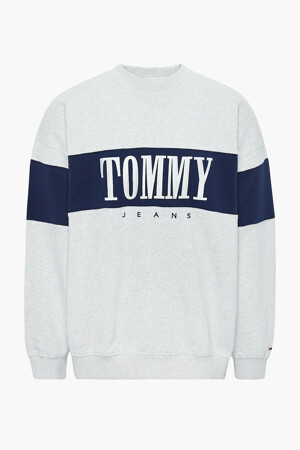 Dames - Tommy Jeans - Sweater - wit -  - grijs