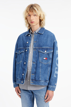 Dames - TOMMY JEANS - Jeansjas - mid blue denim - Promoties - MID BLUE DENIM