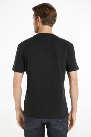 Heren - TOMMY JEANS - T-shirt - zwart - T-shirts - ZWART