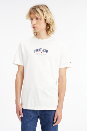 Dames - Tommy Jeans - T-shirt - wit - T-shirts - wit