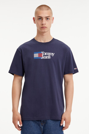 Dames - Tommy Jeans - T-shirt - blauw - T-shirts - blauw