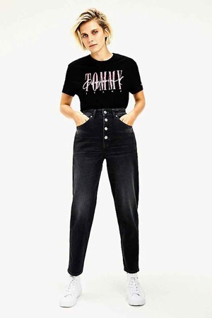 Femmes - TOMMY JEANS - Mom jeans  - Sustainable fashion - GRIJS