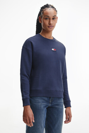 Dames - TOMMY JEANS - Sweater - blauw - Tommy Jeans - BLAUW