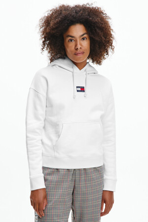 Dames - TOMMY JEANS - Sweater - wit - Hoodies & sweaters - WIT