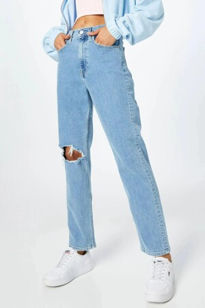 Femmes - Tommy Jeans - HARPER - Zoom sur le jeans - LIGHT BLUE DENIM