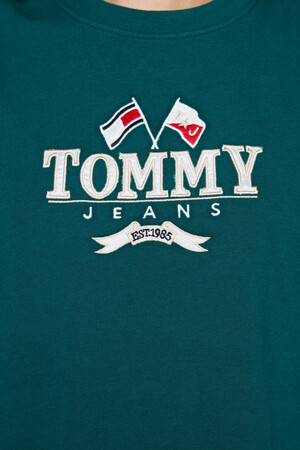 Dames - TOMMY JEANS - T-shirt - groen - Shop GO indi-go > - GROEN