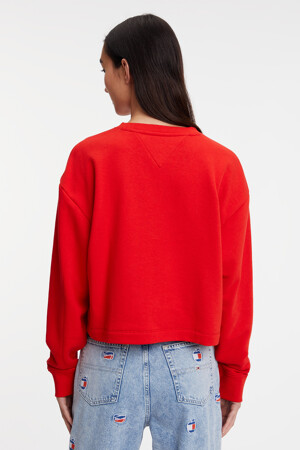 Femmes - TOMMY JEANS - Sweat - rouge - Sustainable fashion - ROOD
