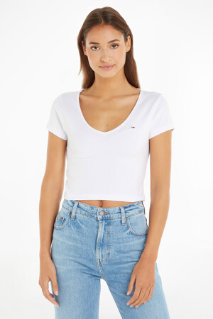 Femmes - Tommy Jeans - T-shirt - blanc - T-shirts & Tops - blanc