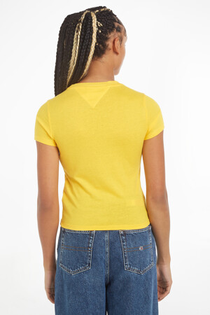 Dames - Tommy Jeans - T-shirt - geel - Tommy Hilfiger - geel