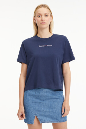 Femmes - Tommy Jeans - T-shirt - bleu - T-shirts & Tops - bleu