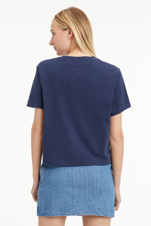 Dames - Tommy Jeans - T-shirt - blauw - Tommy Hilfiger - blauw