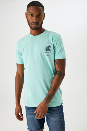 Hommes - GARCIA - T-shirt - turquoise - GARCIA - turquoise