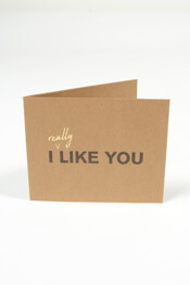 Heren -  - Papieren giftcard I REALLY LIKE YOU -  - 