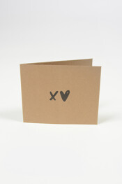 Heren -  - Papieren giftcard KISS LOVE -  - 