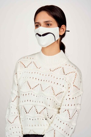 Femmes - HAILYS - Masque en tissu - blanc - Masques en tissu - WIT