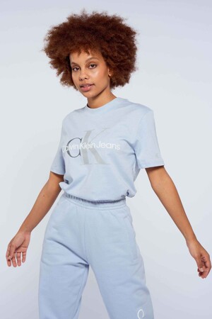 Femmes - Calvin Klein - T-shirt - bleu -  - BLAUW
