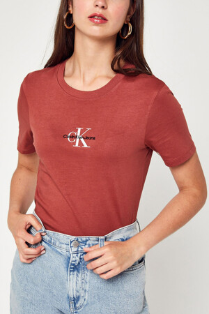 Femmes - Calvin Klein - T-shirt - bordeaux -  - BORDEAUX