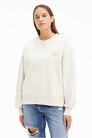 Dames - Calvin Klein - Sweater - ecru - Calvin Klein - ECRU