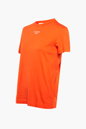 Dames - Calvin Klein - T-shirt - oranje - T-shirts & topjes - ORANJE