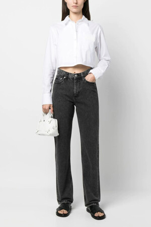 Femmes - Calvin Klein - CK HIGH STRAIGHT - Jeans - LIGHT GREY DENIM