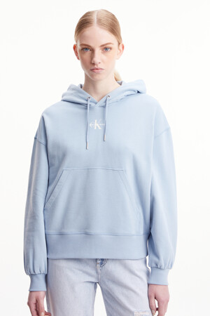Dames - Calvin Klein - Sweater - blauw - Hoodies & sweaters - BLAUW