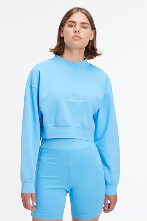Dames - Calvin Klein - Sweater - blauw - Calvin Klein - BLAUW
